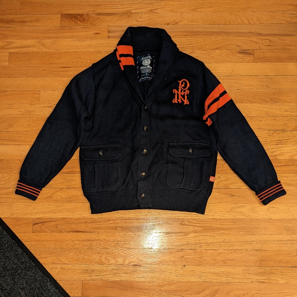 Vintage PARISH Sweater Jacket Sz Lg